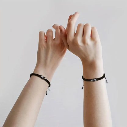Initial Heart Braided Bracelet